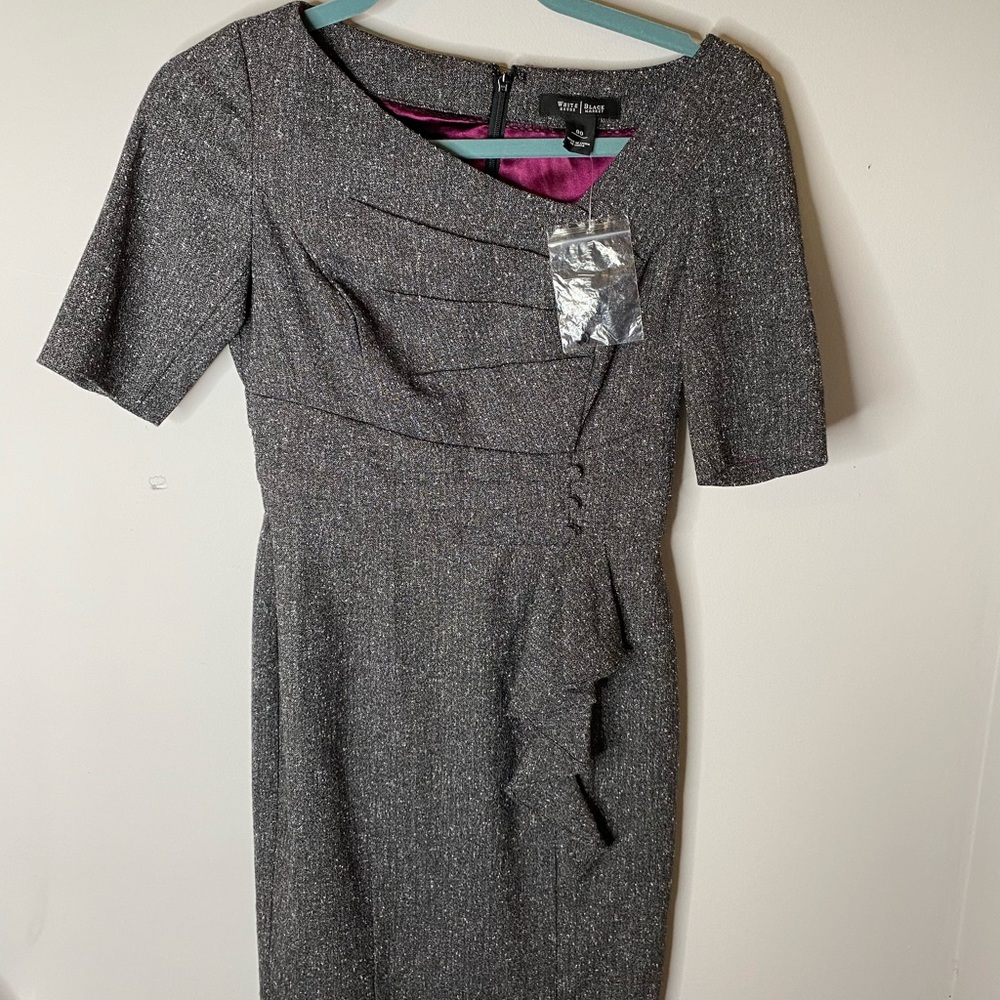 White House | Black Market • Size 00 Gray Dress
